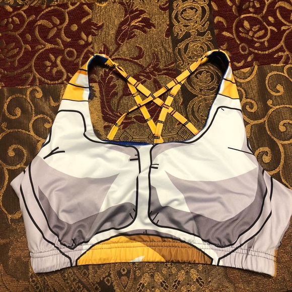 dragon ball z sports bra and shorts set